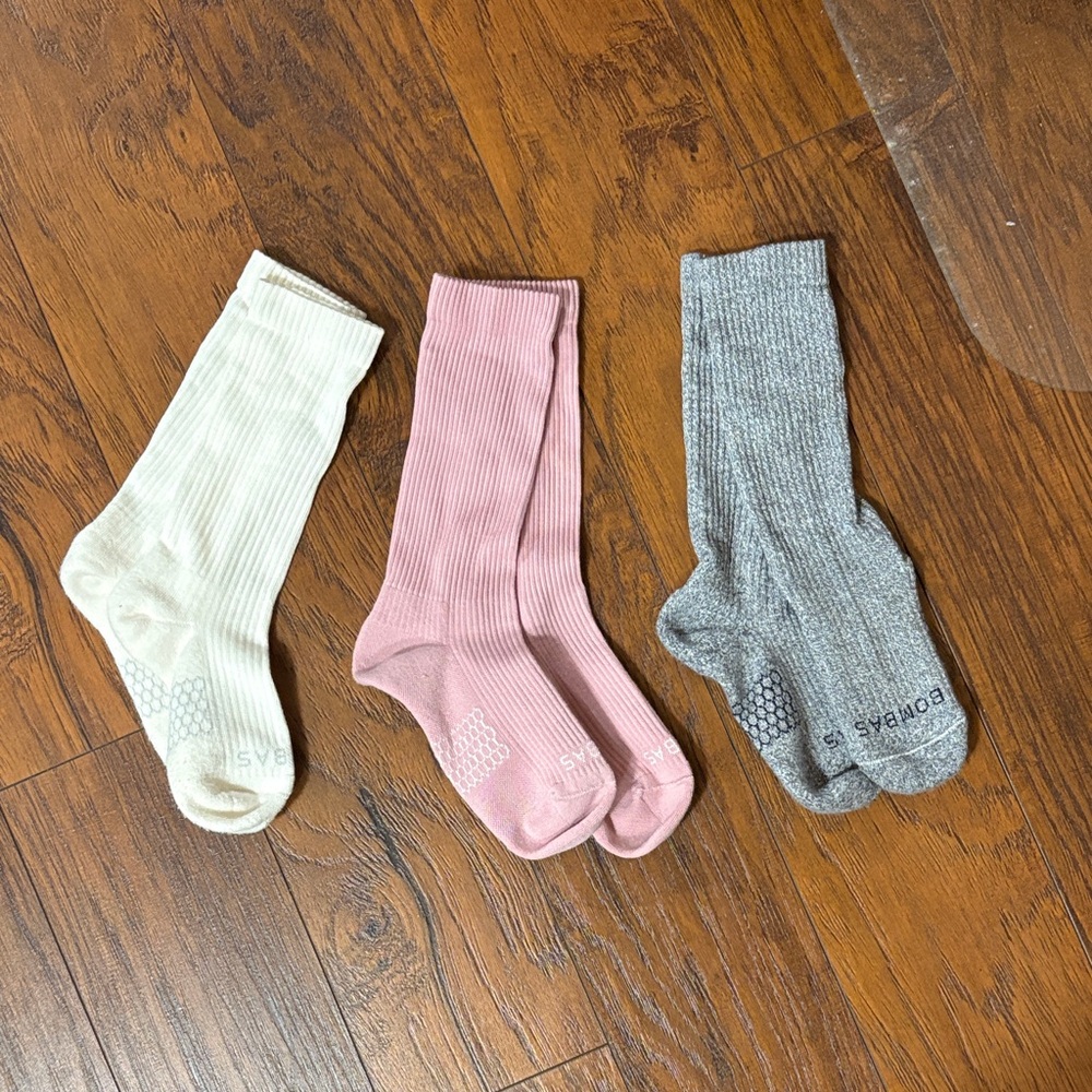 Set of Three Bombas high socks